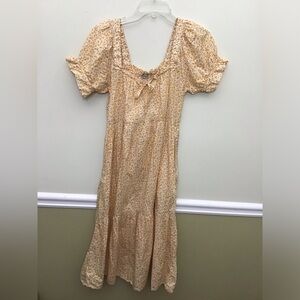 Madewell XXS Yellow Floral Dress
